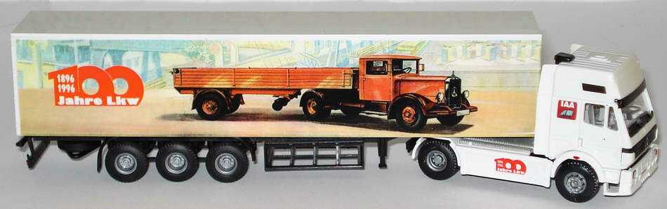 Foto 1:87 Mercedes-Benz SK ´94 Eurocab Cv KoSzg 2/3 100 Jahre Lkw, IAA 1996 B&S Automodelle