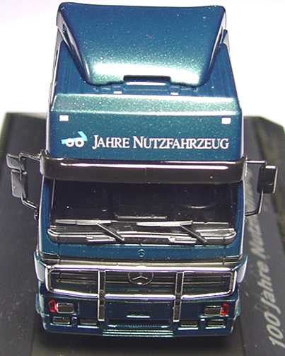Foto 1:87 Mercedes-Benz SK ´94 Eurocab Fv Cv 2a Szgm grün-met. 100 Jahre Nutzfahrzeug Werbemodell(oV)(Mängel) herpa B66000072
