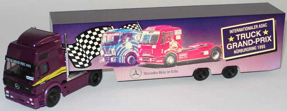 Foto 1:87 Mercedes-Benz SK ´94 Eurocab Fv Cv KoSzg Cv 2/2 Tuck Grand Prix Nürburgring 1995 Werbemodell herpa