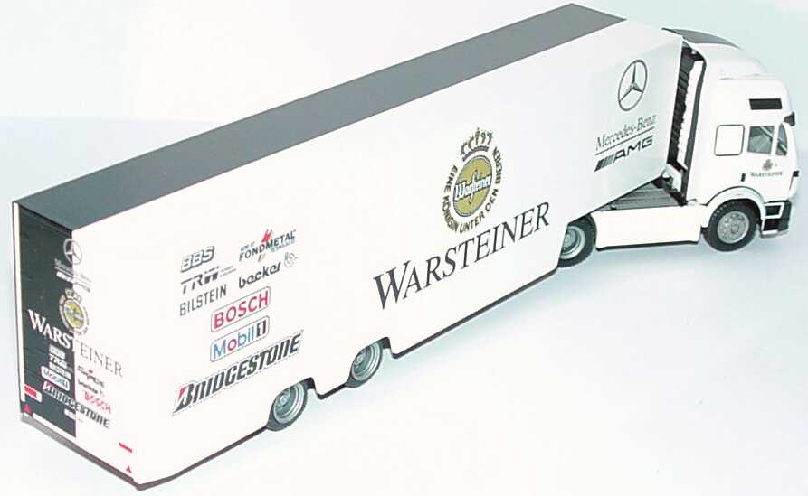 Foto 1:87 Mercedes-Benz SK ´94 Eurocab Fv Cv RenntransportSzg 2/2 ITC 1996 AMG, Warsteiner herpa 036801