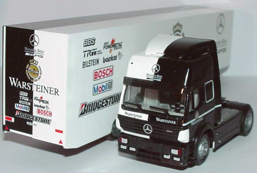 Foto 1:87 Mercedes-Benz SK ´94 Eurocab Fv Cv RenntransportSzg 2/2 ITC 1996 AMG, Warsteiner herpa 036801