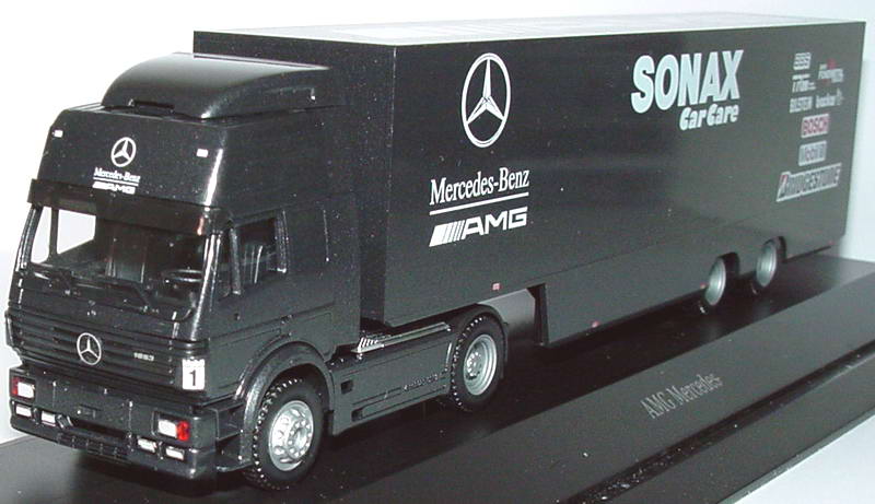 Foto 1:87 Mercedes-Benz SK ´94 Eurocab Fv Cv RenntransportSzg Cv 2/2 AMG, Sonax Car Care Werbemodell herpa B66005910