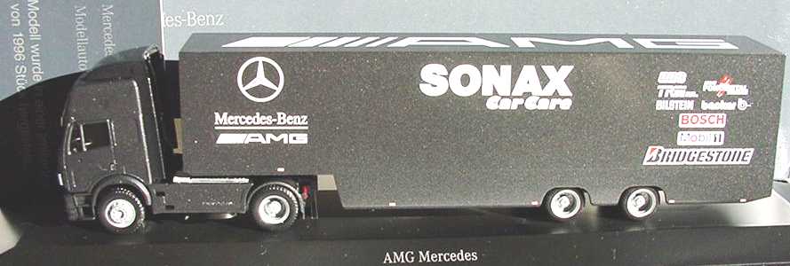 Foto 1:87 Mercedes-Benz SK ´94 Eurocab Fv Cv RenntransportSzg Cv 2/2 AMG, Sonax Car Care Werbemodell herpa B66005910(herpa255540)