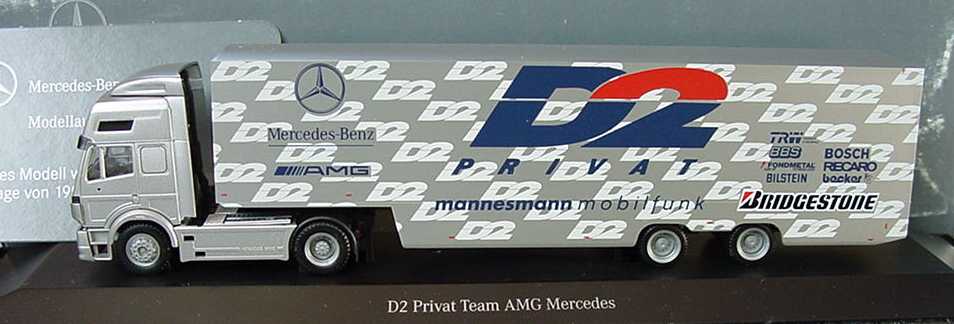 Foto 1:87 Mercedes-Benz SK ´94 Eurocab Fv Cv RenntransportSzg Cv 2/2  DTM 1995 AMG, D2 Privat Werbemodell herpa B66005319
