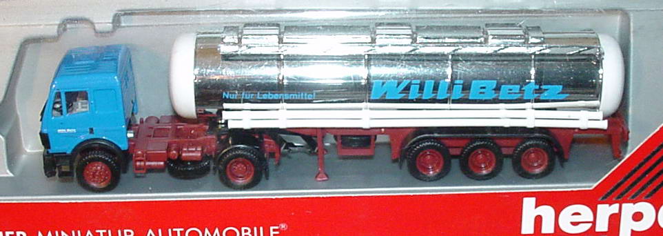 Foto 1:87 Mercedes-Benz SK Chrom-TSzg 2/3 Willi Betz, Nur für Lebensmittel herpa 826110