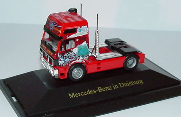 Foto 1:87 Mercedes-Benz SK Eurocab Cv 2a Szgm rot MB in Duisburg, Space Liner herpa 168496
