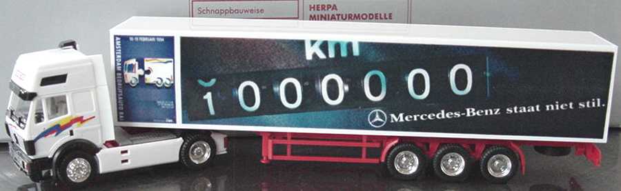 Foto 1:87 Mercedes-Benz SK Eurocab Cv KoSzg 2/3 1.000.000 km, Amsterdam 1994 herpa