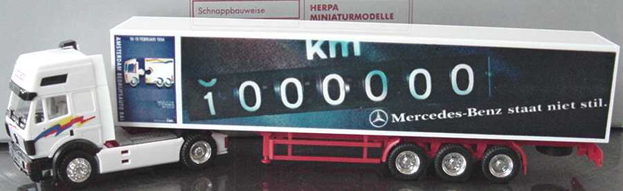 Foto 1:87 Mercedes-Benz SK Eurocab Cv KoSzg 2/3 1.000.000 km, Amsterdam 1994 herpa