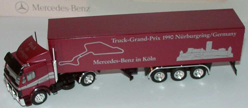 Foto 1:87 Mercedes-Benz SK Fv Cv KoSzg 2/3 Truck Grand Prix 1990 Nürburgring, MB in Köln herpa