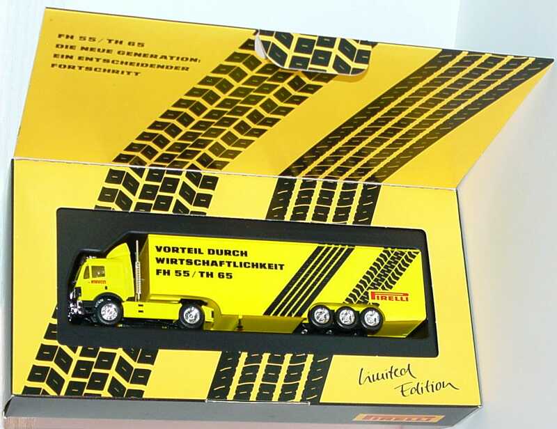 Foto 1:87 Mercedes-Benz SK Fv Cv KoSzg Cv 2/3 Pirelli - Vorteil durch Wirtschaftlichkeit FH 55 / TH 65 herpa