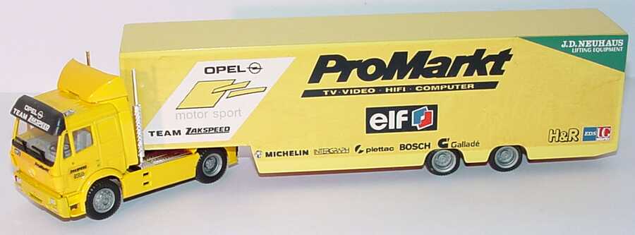 Foto 1:87 Mercedes-Benz SK Fv Cv RenntransportSzg 2/2 Opel Team Zakspeed, Promarkt (Handmade) herpa