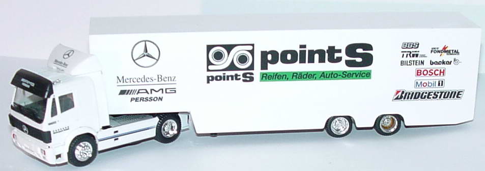 Foto 1:87 Mercedes-Benz SK Fv Cv RenntransportSzg 2/2 Persson, Point S herpa 036825