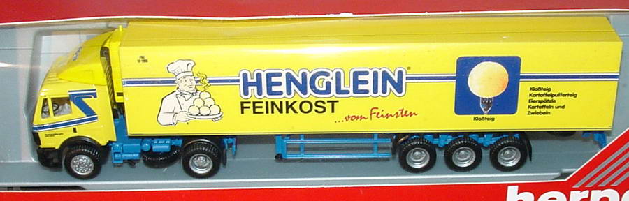 Foto 1:87 Mercedes-Benz SK Fv EuroKükoSzg 2/3 Henglein Feinkost herpa 142052