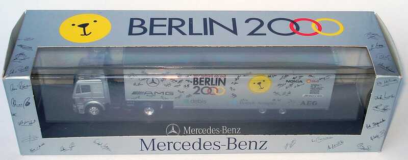 Foto 1:87 Mercedes-Benz SK Fv JuKoSzg 2/2 Renntransporter AMG Berlin 2000 herpa