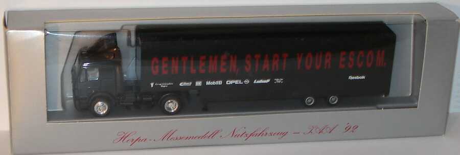 Foto 1:87 Mercedes-Benz SK Fv JuKoSzg 2/2 Renntransporter Gentlemen, start your Escom, GM Motorsport (IAA Messemodell 1992) herpa