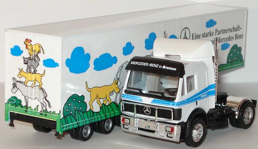 Foto 1:87 Mercedes-Benz SK Fv JuKoSzg 2/3 Eine starke Partnerschaft-Bremen und MB herpa