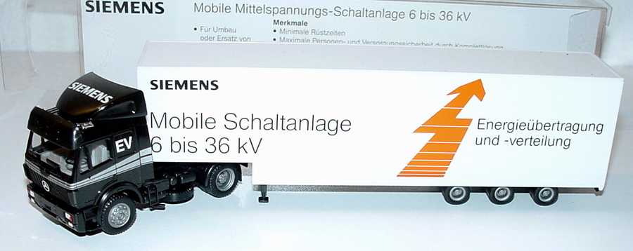 Foto 1:87 Mercedes-Benz SK Fv JuKoSzg 2/3 Siemens - Mobile Schaltanlage 6 bis 36 kV herpa