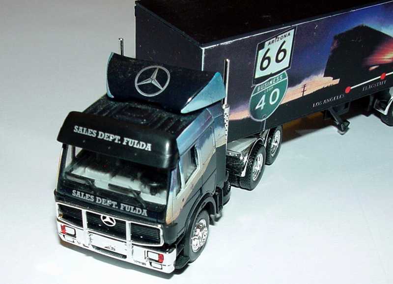 Foto 1:87 Mercedes-Benz SK Fv KoSzg 3/3 MB Ndl. Fulda, The Legend Werbemodell herpa