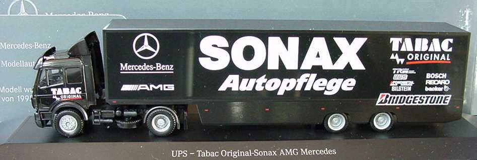 Foto 1:87 Mercedes-Benz SK Fv KoSzg Cv 2/2 AMG, Tabac/Sonax Werbemodell herpa B66005320