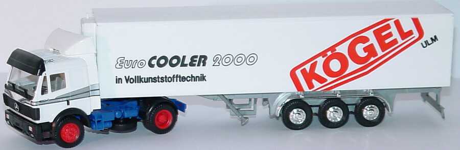 Foto 1:87 Mercedes-Benz SK Fv KükoSzg 2/3 Kögel EuroCooler 2000 in Vollkunsstofftechnik Albedo