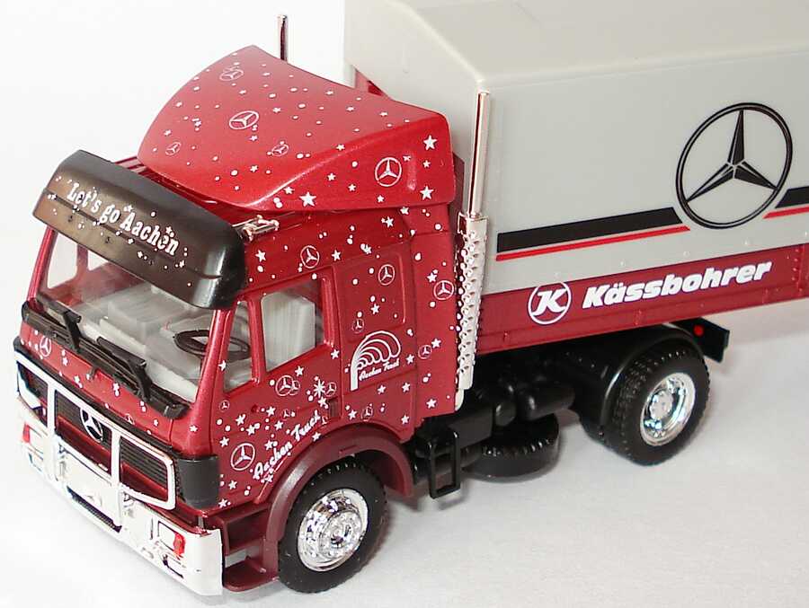 Foto 1:87 Mercedes-Benz SK Fv PPSzg 2/3 Let´s go Aachen, Aachen Truck Werbemodell herpa