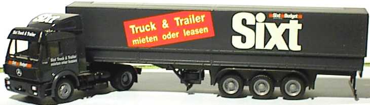 Foto 1:87 Mercedes-Benz SK Fv PPSzg 2/3 Sixt Truck & Trailer herpa 140669