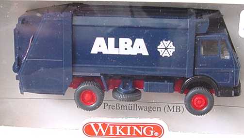 Foto 1:87 Mercedes-Benz SK (K) 2a Pressmüll-Lkw Alba (in Papp-Verpackung) Wiking 64100