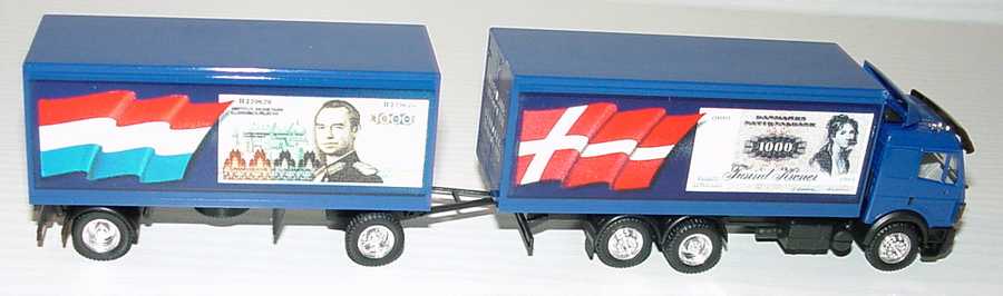 Foto 1:87 Mercedes-Benz SK KoHgz 3/2 EG Währungs-Truck 1993 Deutschlan/Dänemark/Griechenland/Luxemburg herpa