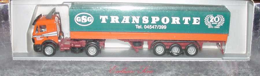 Foto 1:87 Mercedes-Benz SK PPSzg 2/3 20 Jahre GSG Transporte herpa