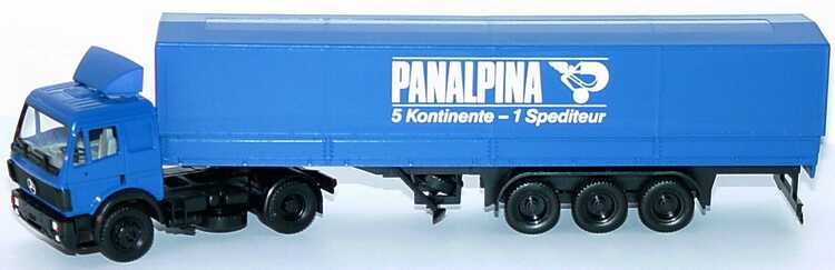 Foto 1:87 Mercedes-Benz SK PPSzg 2/3 Panalpina - 5 Continente - 1 Spediteur herpa