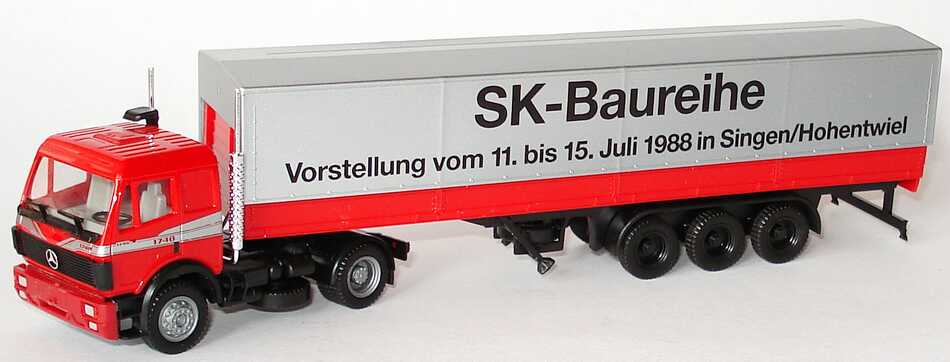 Foto 1:87 Mercedes-Benz SK PP-Szg - SK-Baureihe Vorstellung 1988 - Werbemodell - herpa 826001