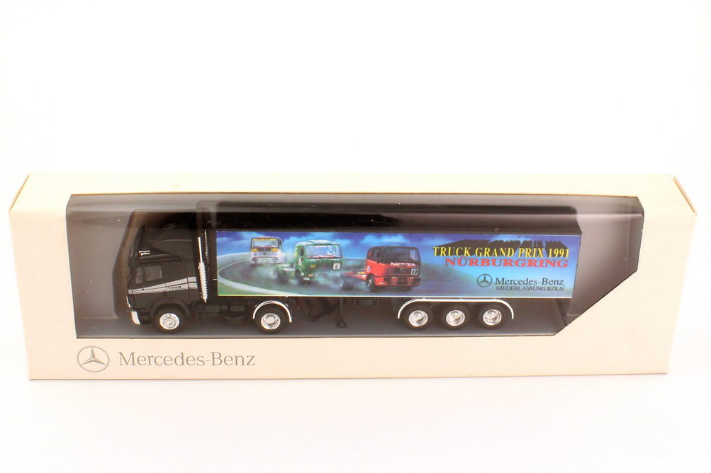 Foto 1:87 Mercedes-Benz SK Fv Cv KoSzg 2/3 Truck Grand Prix 1991 Nürburgring, MB Ndl. Köln herpa