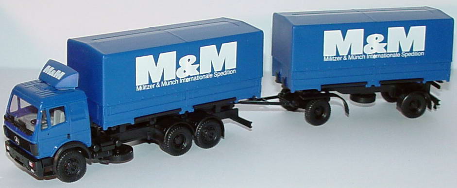 Foto 1:87 Mercedes-Benz SK WPPHgz 3/2 M&M, Militzer & Münch Internationale Spedition herpa 826052