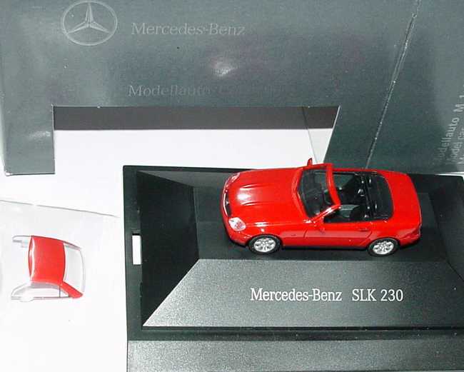 Foto 1:87 Mercedes-Benz SLK 230 (R170) rot Werbemodell herpa B66005626