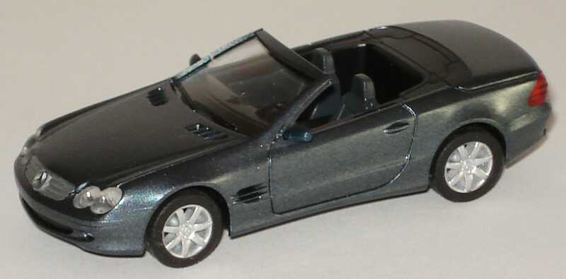 Foto 1:87 Mercedes-Benz SL 500 (R230) topasblau-met. herpa