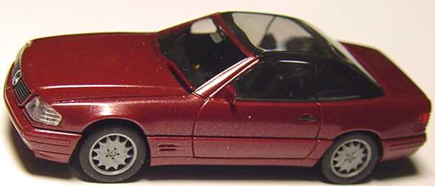 Foto 1:87 Mercedes-Benz SL 500 (R129) weinrotmet., Hardtop transparent herpa 025461