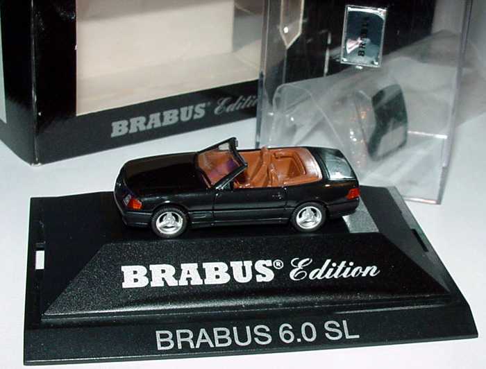 Foto 1:87 Mercedes-Benz SL 6.0 Brabus (R129) schwarz (Brabus) herpa