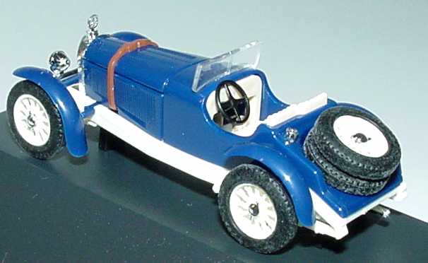 Foto 1:87 Mercedes-Benz SSK 1928 blau/weiß Messemodell 1997, Auflage 1500 Stück Busch