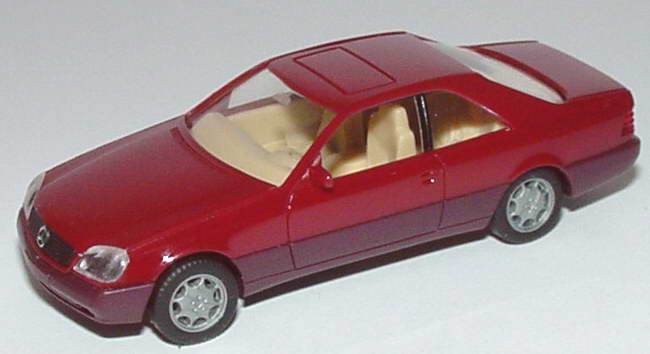 Foto 1:87 Mercedes-Benz S 600 Coupé (W140) barolorot herpa 021135