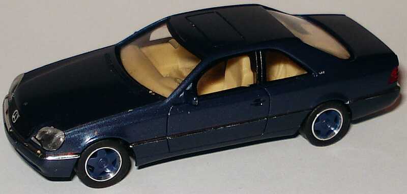 Foto 1:87 Mercedes-Benz S 600 Coupé (W140) blau-met. mit Borbet-Felgen (ohne PC-Box) herpa 100526