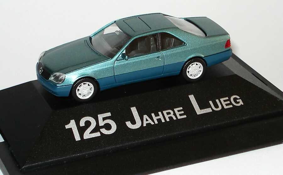 Foto 1:87 Mercedes-Benz S 600 Coupé (W140) beryll-met. 125 Jahre Lueg herpa