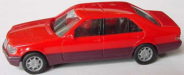 Foto 1:87 Mercedes-Benz S 600 (W140) imperialrot herpa 021609/184137