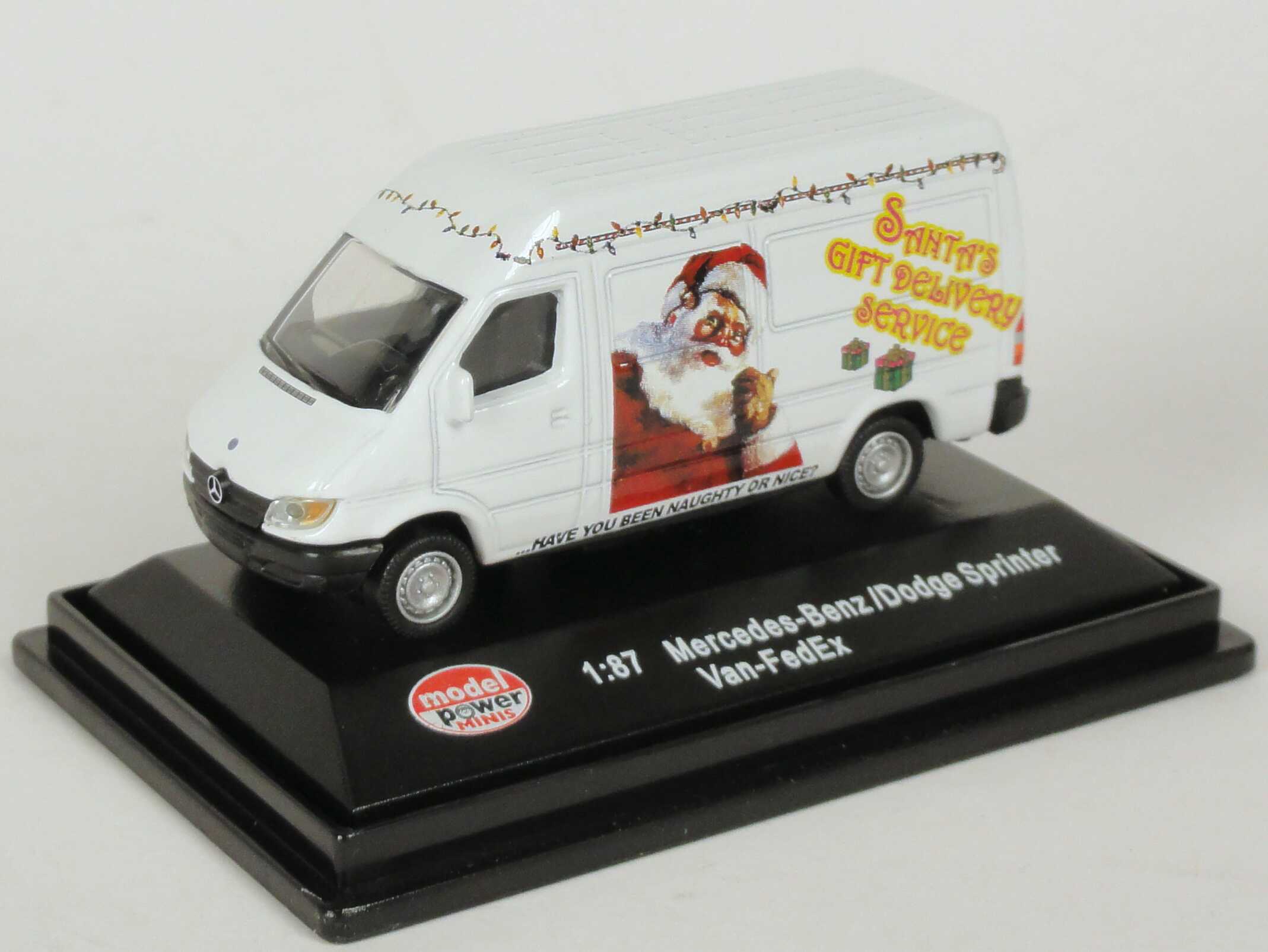 Foto 1:87 Mercedes-Benz Sprinter Facelift Kasten Hochdach FedEx, Santa´s Gift Delivery Service Model Power 19401
