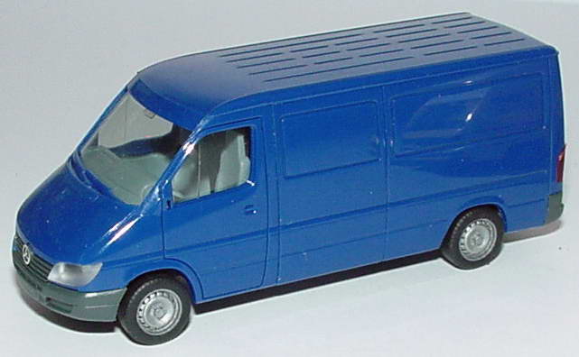 Foto 1:87 Mercedes-Benz Sprinter Facelift Kasten blau herpa