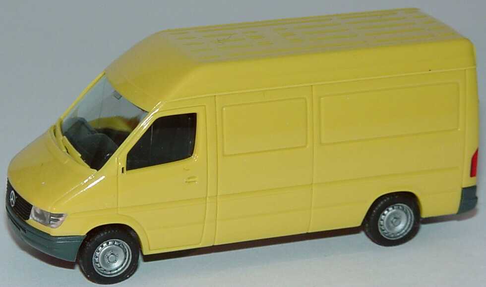 Foto 1:87 Mercedes-Benz Sprinter Kasten Hochdach hellgelb herpa 042536