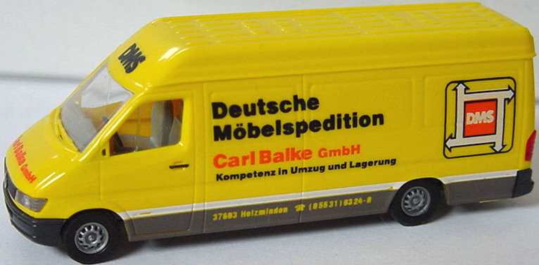 Foto 1:87 Mercedes-Benz Sprinter Kasten Hochdach lang DMS, Carl Balke GmbH herpa