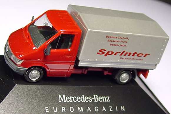 Foto 1:87 Mercedes-Benz Sprinter PP Sprinter - Euromagazin Werbemodell herpa