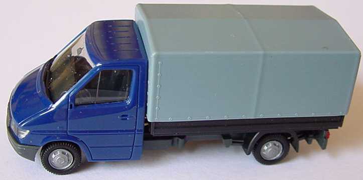 Foto 1:87 Mercedes-Benz Sprinter PP dunkelblau/schwarz herpa 042550