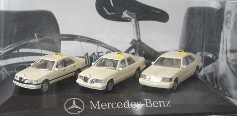 Foto 1:87 Mercedes-Benz Taxi-Packung I (C-, E- und S-Klasse) Werbemodell herpa