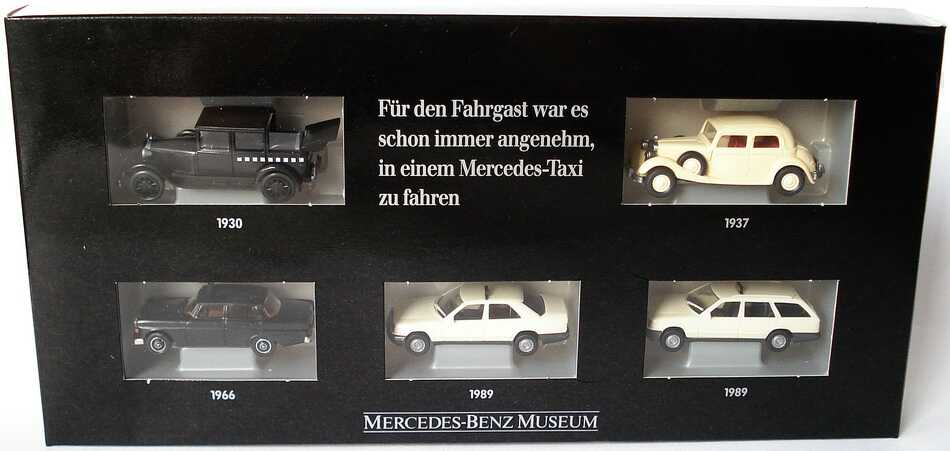 Foto 1:87 Mercedes-Benz Taxi-Set Für den Fahrgast war es schon immer angenehm, in einem Mercedes-Taxi zu fahren Werbemodell